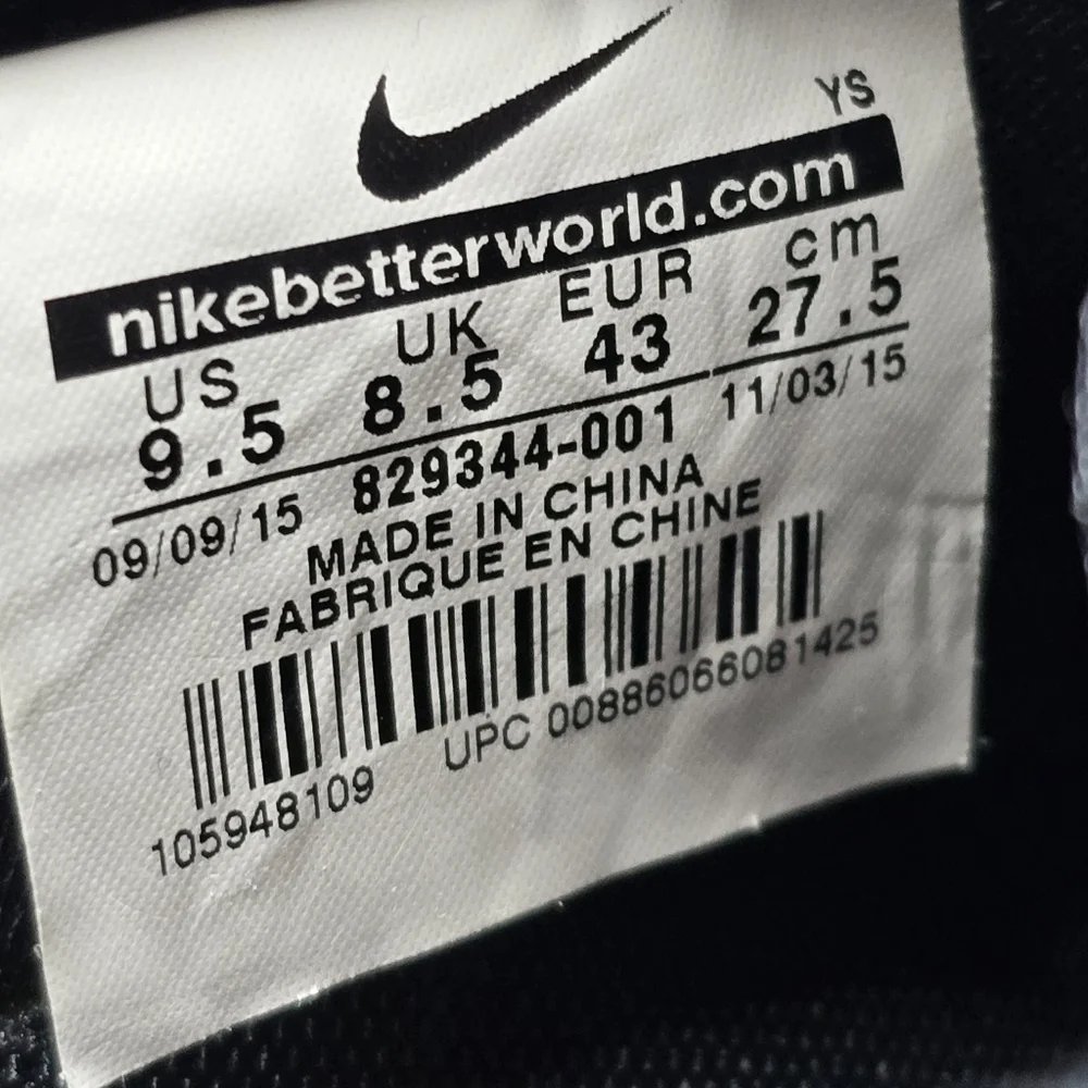 Nike Internationalist KJCRD Jacquard M QS Running Shoes Mens Sz 9.5‎ Black/White